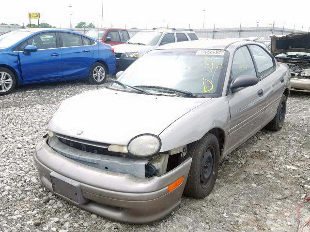 1B3ES47C6WD584608 - 1998 DODGE NEON HIGHL BROWN photo 2