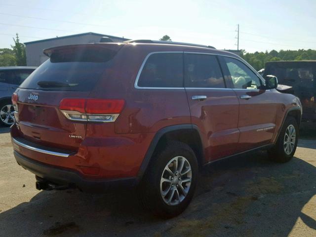 1C4RJFBGXEC492141 - 2014 JEEP GRAND CHER MAROON photo 4