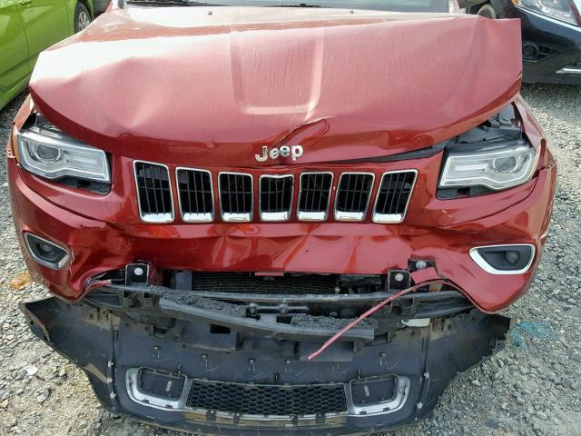 1C4RJFBGXEC492141 - 2014 JEEP GRAND CHER MAROON photo 7