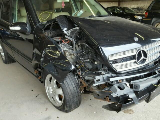 4JGAB54E23A383032 - 2003 MERCEDES-BENZ ML 320 BLACK photo 9