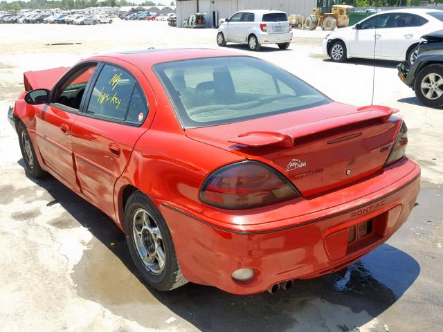 1G2NV52E73C125811 - 2003 PONTIAC GRAND AM G RED photo 3