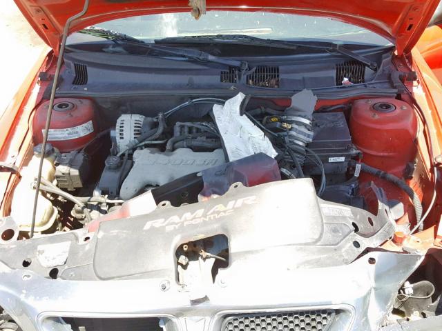 1G2NV52E73C125811 - 2003 PONTIAC GRAND AM G RED photo 7