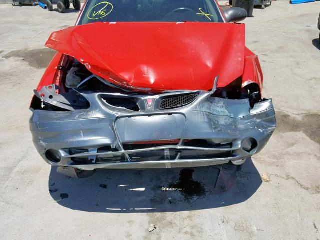 1G2NV52E73C125811 - 2003 PONTIAC GRAND AM G RED photo 9