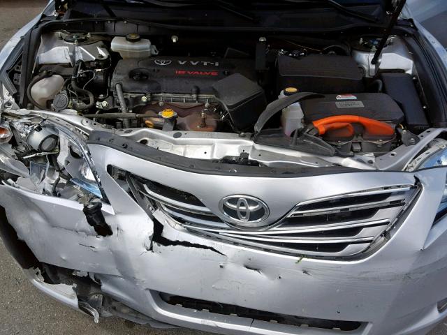 4T1BB46KX9U107741 - 2009 TOYOTA CAMRY HYBR SILVER photo 7