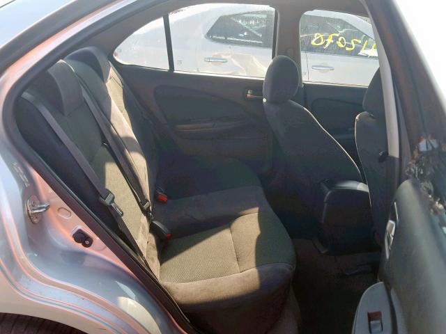 3N1AB51D06L584489 - 2006 NISSAN SENTRA SE- SILVER photo 6