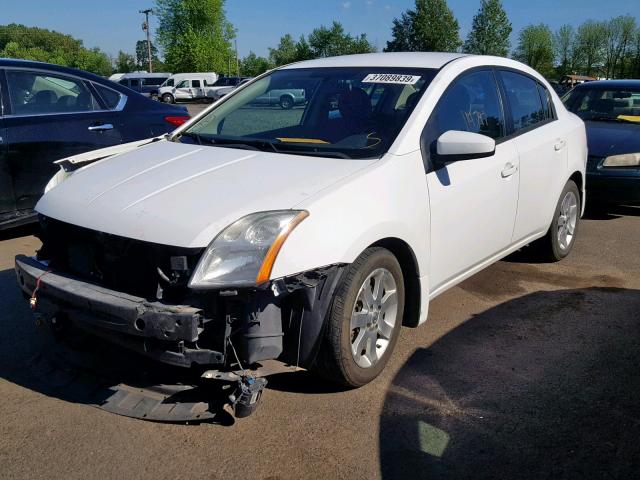 3N1AB61E08L693598 - 2008 NISSAN SENTRA 2.0 WHITE photo 2