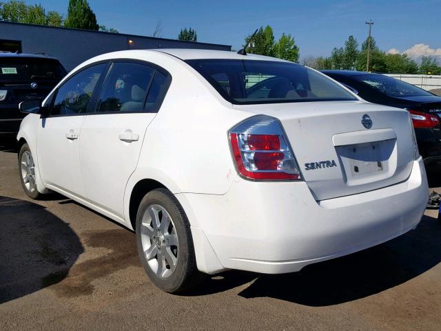 3N1AB61E08L693598 - 2008 NISSAN SENTRA 2.0 WHITE photo 3