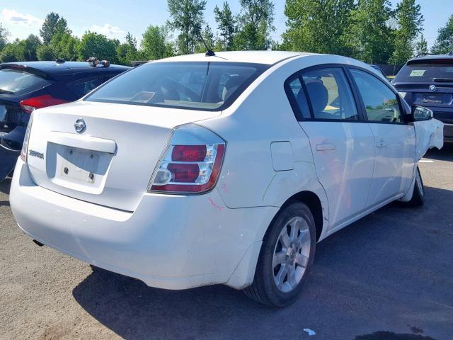 3N1AB61E08L693598 - 2008 NISSAN SENTRA 2.0 WHITE photo 4