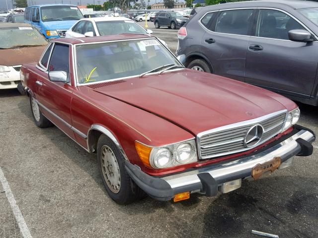 WDBBA45A7DB022116 - 1983 MERCEDES-BENZ 380 SL BURGUNDY photo 1