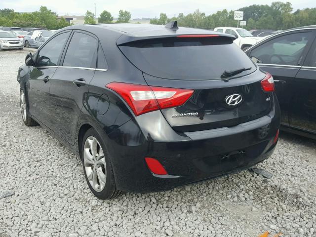 KMHD35LE0DU092542 - 2013 HYUNDAI ELANTRA GT BLACK photo 3