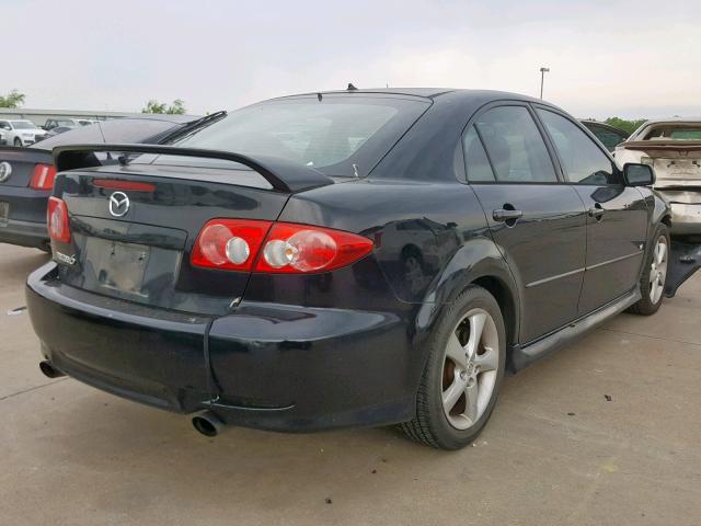 1YVHP84D855M45617 - 2005 MAZDA 6 S BLACK photo 4