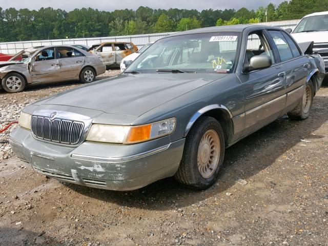 2MEFM75W8WX660879 - 1998 MERCURY GRAND MARQ GREEN photo 2