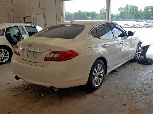 JN1BY1APXCM330747 - 2012 INFINITI M37 WHITE photo 4