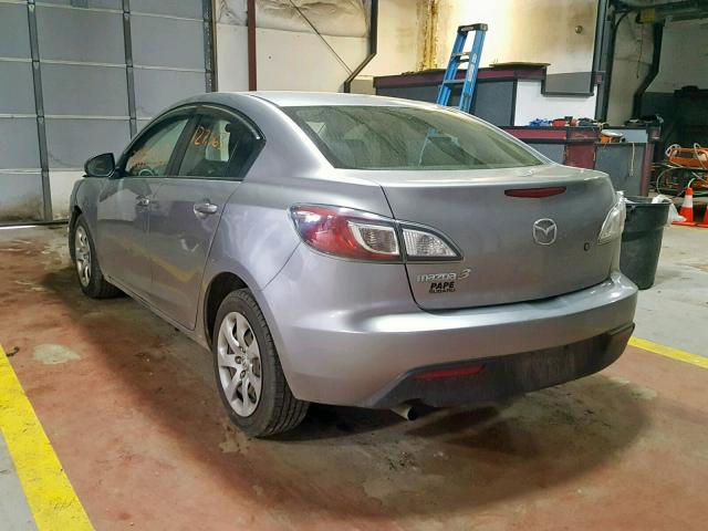 JM1BL1UG3B1375830 - 2011 MAZDA 3 I SILVER photo 3