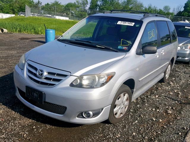 JM3LW28J260557531 - 2006 MAZDA MPV WAGON SILVER photo 2