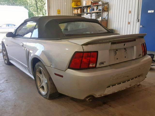 1FAFP45X1YF143704 - 2000 FORD MUSTANG GT SILVER photo 3