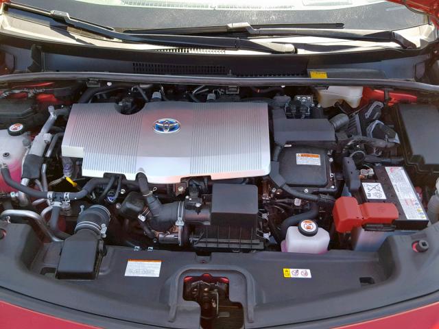 JTDKARFP6J3076627 - 2018 TOYOTA PRIUS PRIM 红色 照片 7