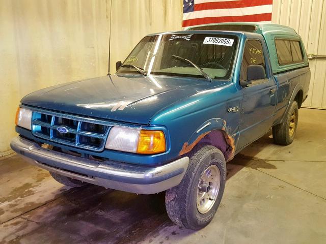 1FTCR11UXRPA92135 - 1994 FORD RANGER GREEN photo 2