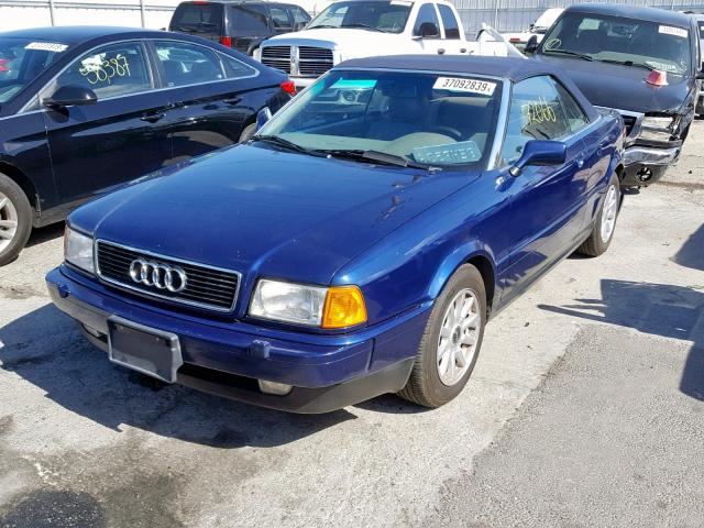 WAUAA88G8WN003982 - 1998 AUDI CABRIOLET BLUE photo 2