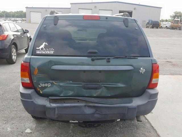 1J4GX48S54C210812 - 2004 JEEP GRAND CHER GREEN photo 9