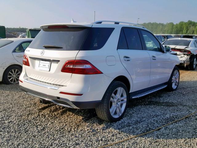 4JGDA5JB2EA337858 - 2014 MERCEDES-BENZ ML 350 WHITE photo 4