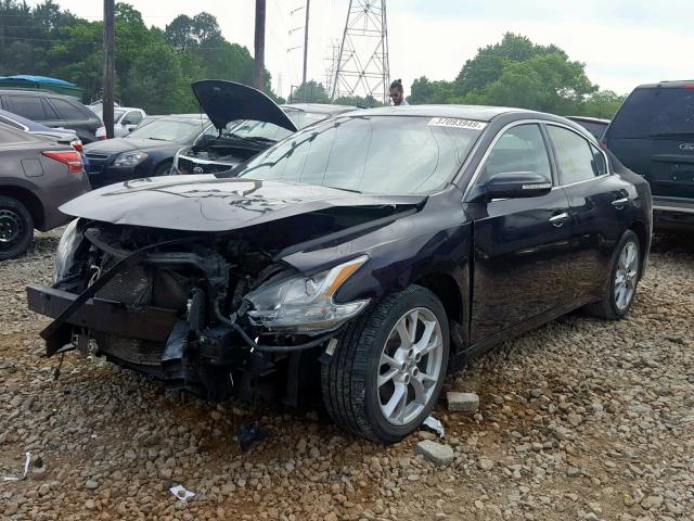 1N4AA5AP9CC845674 - 2012 NISSAN MAXIMA S BLACK photo 2