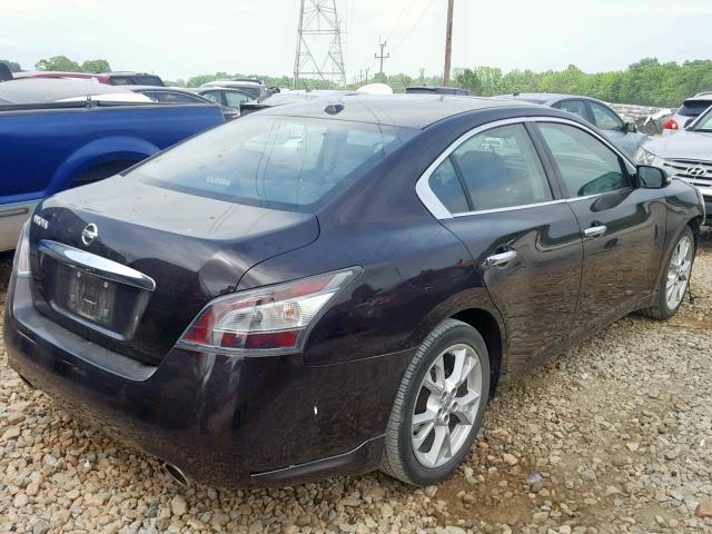 1N4AA5AP9CC845674 - 2012 NISSAN MAXIMA S BLACK photo 4