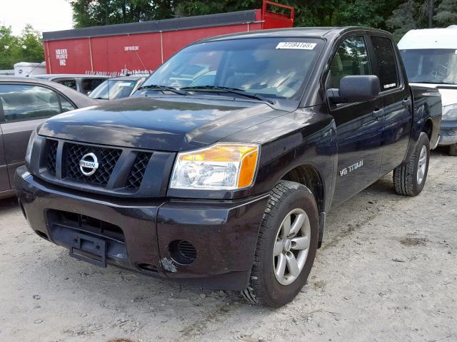 1N6AA0EK6EN517256 - 2014 NISSAN TITAN S BLACK photo 2