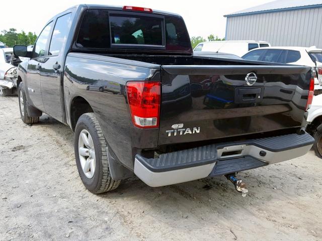 1N6AA0EK6EN517256 - 2014 NISSAN TITAN S BLACK photo 3