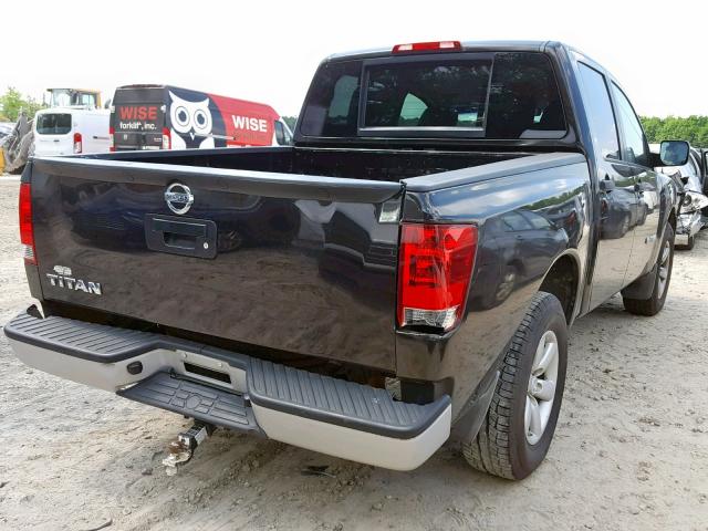 1N6AA0EK6EN517256 - 2014 NISSAN TITAN S BLACK photo 4