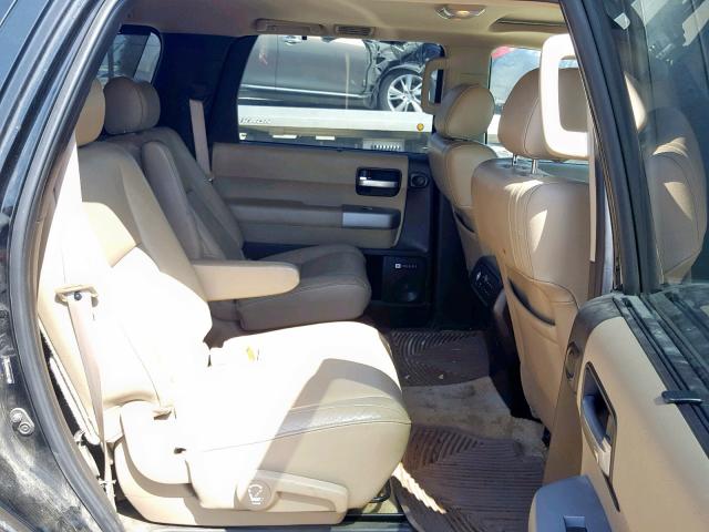 5TDBY68A68S006041 - 2008 TOYOTA SEQUOIA LI BLACK photo 6