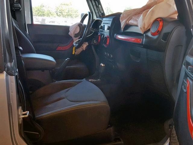 1C4AJWBG7EL144567 - 2014 JEEP WRANGLER S ვერცხლისფერი ფოტო 5