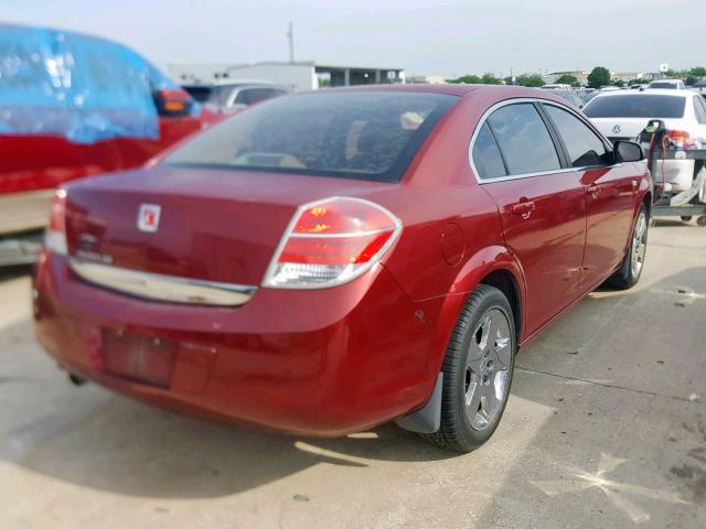 1G8ZS57B89F188213 - 2009 SATURN AURA XE BURGUNDY photo 4