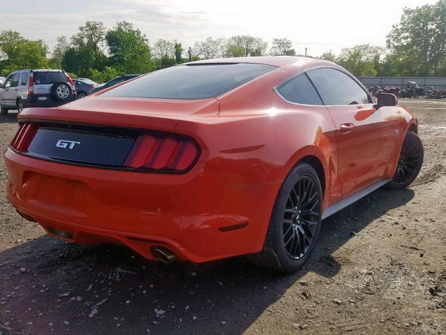 1FA6P8CF9G5316097 - 2016 FORD MUSTANG GT ORANGE photo 4