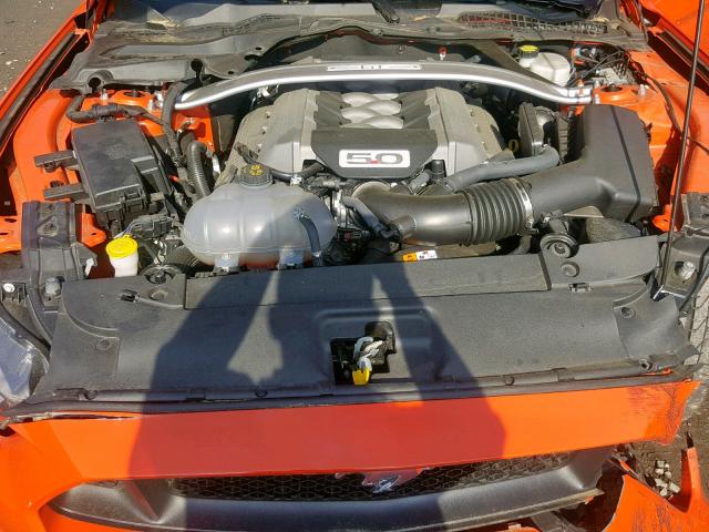 1FA6P8CF9G5316097 - 2016 FORD MUSTANG GT ORANGE photo 7