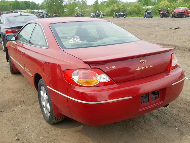 2T1CF22P32C552635 - 2002 TOYOTA CAMRY SOLA RED photo 3