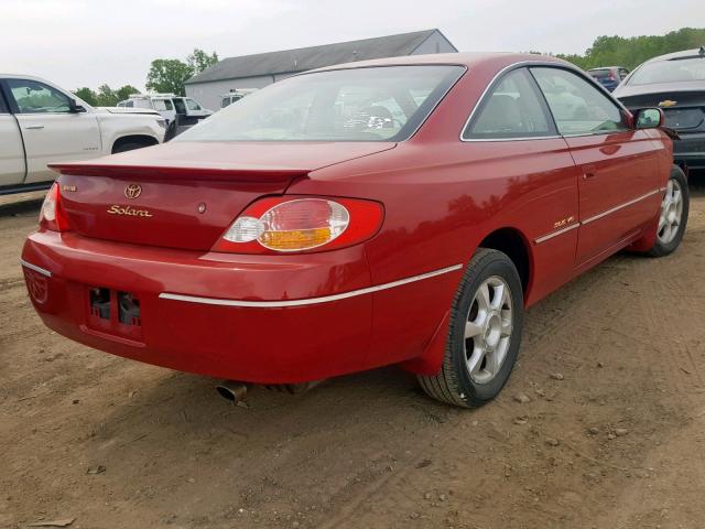 2T1CF22P32C552635 - 2002 TOYOTA CAMRY SOLA RED photo 4