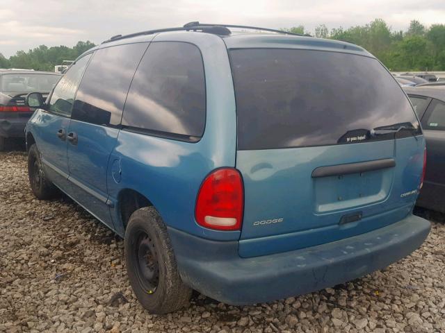 2B4FP2531WR630898 - 1998 DODGE CARAVAN BLUE photo 3