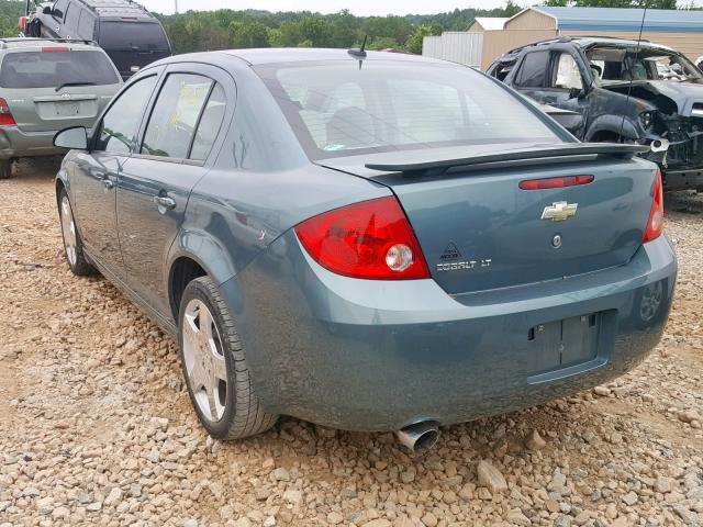 1G1AT58H997132027 - 2009 CHEVROLET COBALT LT GREEN photo 3