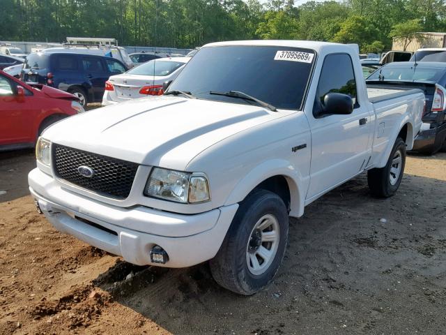 1FTYR10U63PB29874 - 2003 FORD RANGER WHITE photo 2