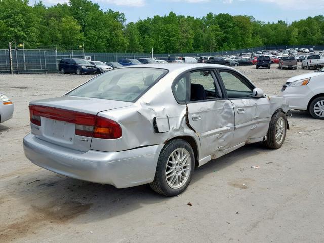 4S3BE625447201175 - 2004 SUBARU LEGACY L S SILVER photo 4