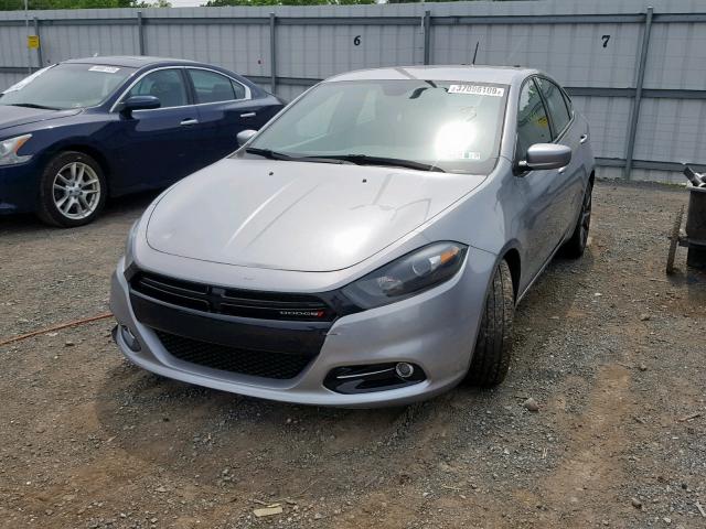 1C3CDFBB0FD279099 - 2015 DODGE DART SXT SILVER photo 2