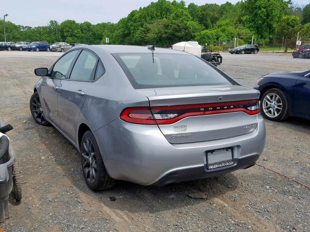 1C3CDFBB0FD279099 - 2015 DODGE DART SXT SILVER photo 3