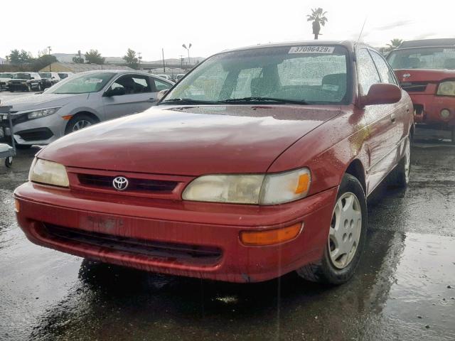 1NXBB02E7TZ369930 - 1996 TOYOTA COROLLA DX RED photo 2