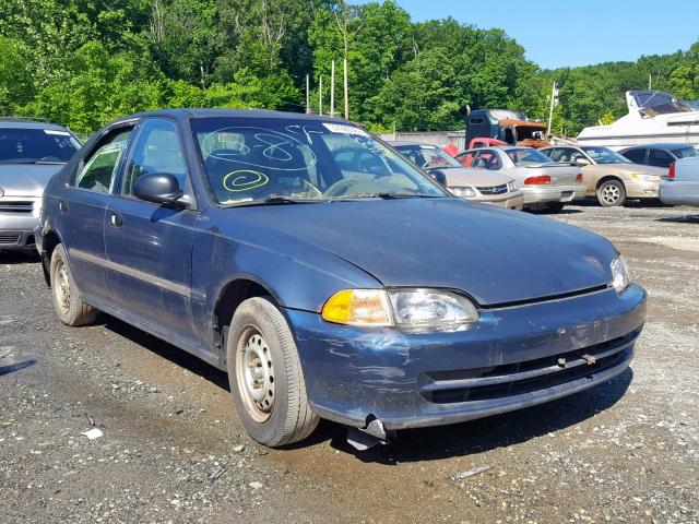 1HGEG8548RL027679 - 1994 HONDA CIVIC DX BLUE photo 1