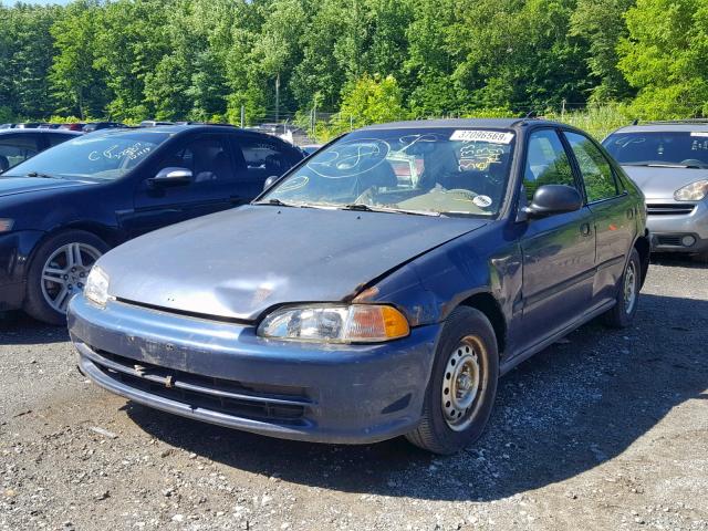 1HGEG8548RL027679 - 1994 HONDA CIVIC DX BLUE photo 2