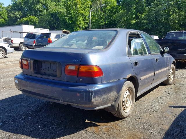 1HGEG8548RL027679 - 1994 HONDA CIVIC DX BLUE photo 4