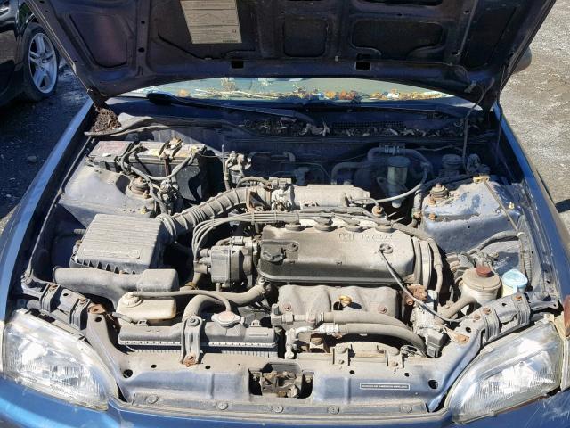 1HGEG8548RL027679 - 1994 HONDA CIVIC DX BLUE photo 7