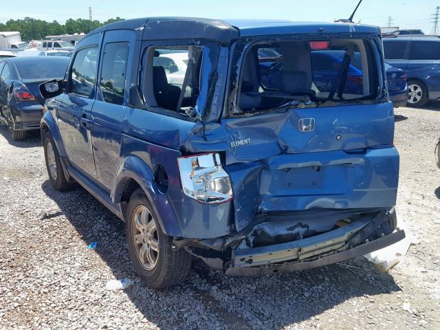 5J6YH18728L016269 - 2008 HONDA ELEMENT EX BLUE photo 3