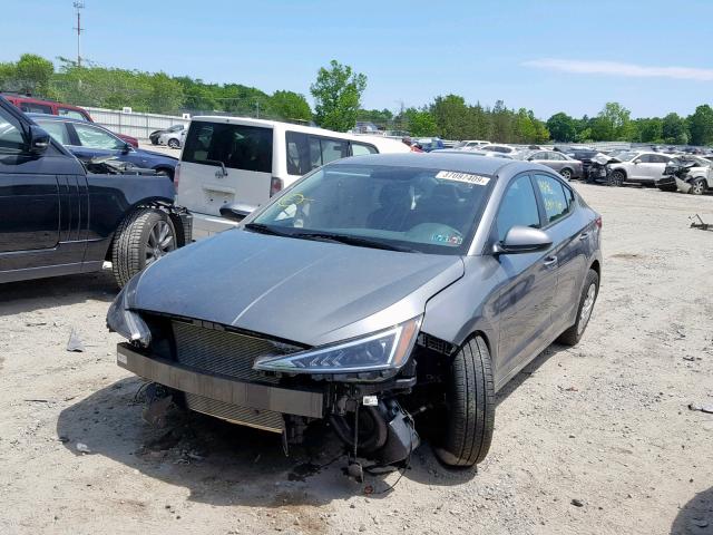 5NPD74LF6KH407220 - 2019 HYUNDAI ELANTRA SE GRAY photo 2